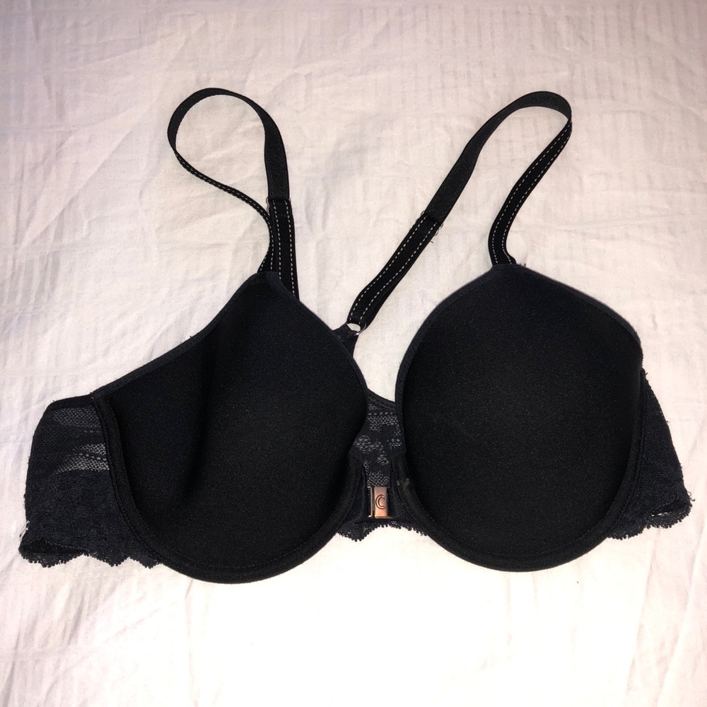 CHANTALLE black RAZORBACK bra!